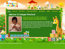 Tablet Screenshot of orangespreschool.com